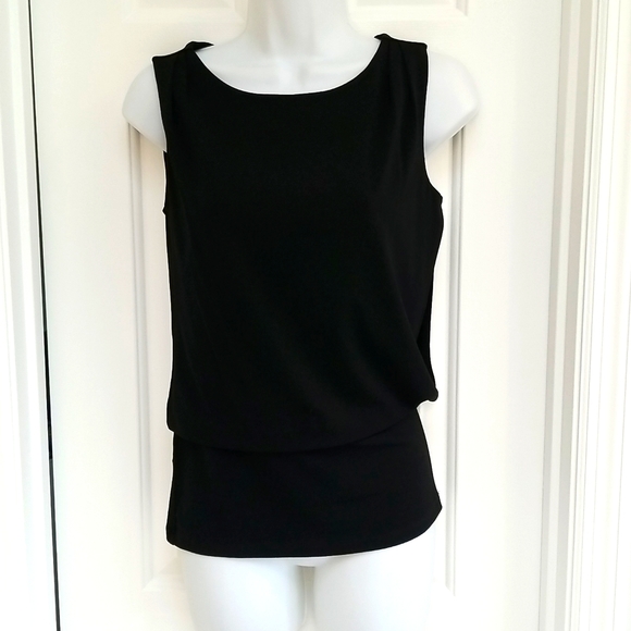 Ann Taylor Black Zip up Top Size XS - Picture 1 of 5